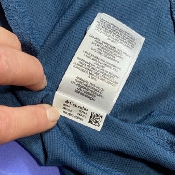 Men’s Columbia Omni-Shade Blue SS Button-Down Shirt, XL - Picture 11 of 13